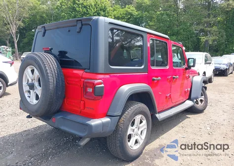 2020 Jeep Wrangler Unlimited Sport S 4X4 из США, поврежденный, VIN 1C4HJXDN8LW122928